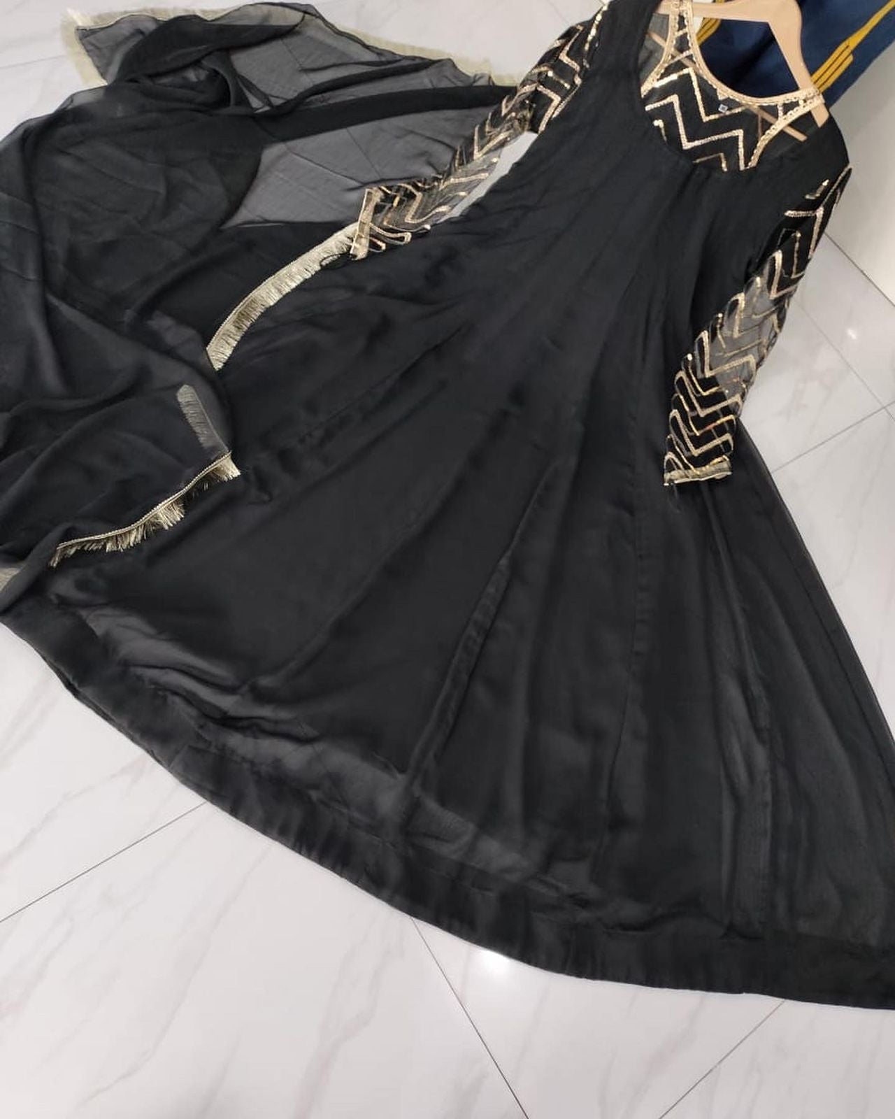 Party Wear Maxi with Dupatta