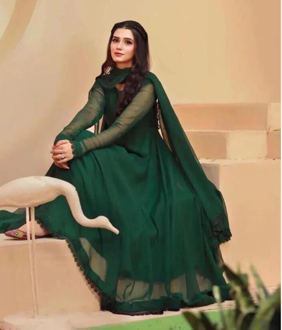 Chiffon Maxi with Dupatta