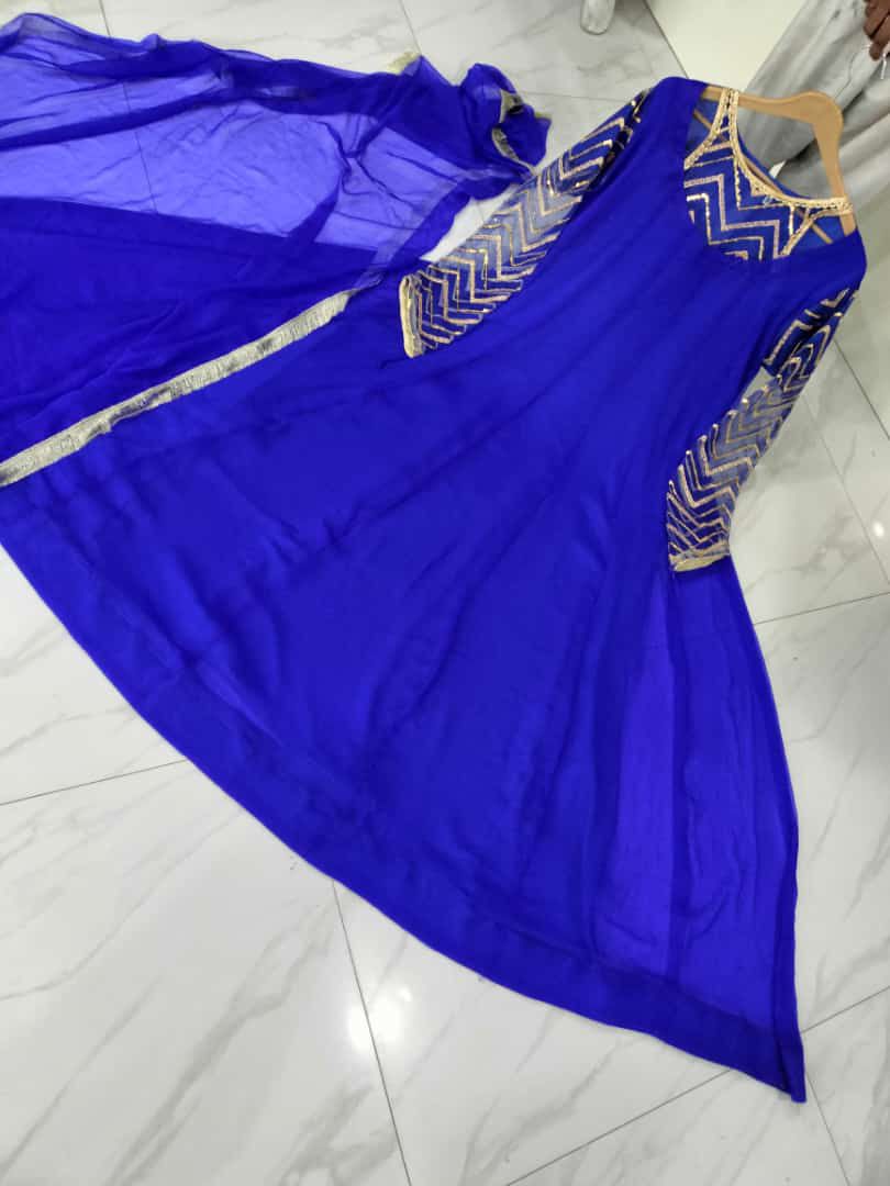 Party Wear Maxi with Dupatta